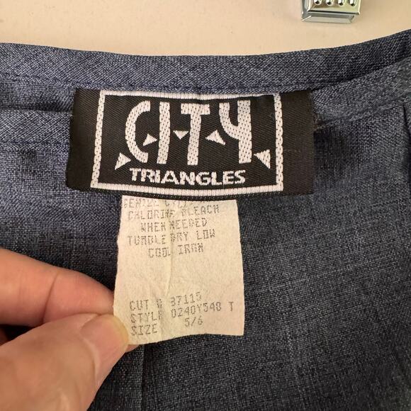 CITY TRIANGLES Pants Size 26 Vintage Cigarette Hidden Back Zipper Flat Front Y2K - Picture 9 of 13